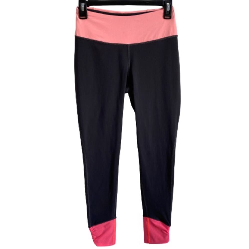 NWOT Lucy Powermax Leggings‎ Black Pink Ruched